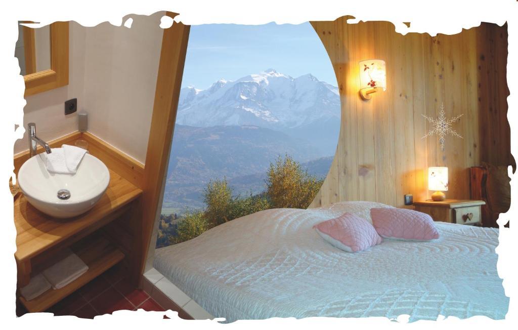 La Joubarbe Au Balcon Du Mont-Blanc Villa Sallanches Room photo